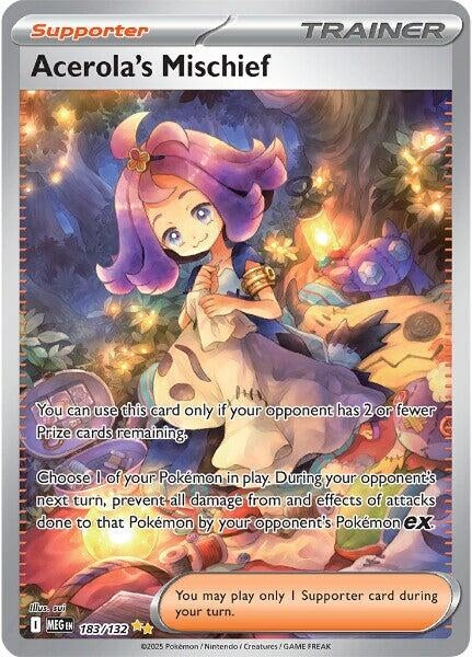 Image for Acerola's Mischief (183/132) (MEG) - Pokemon