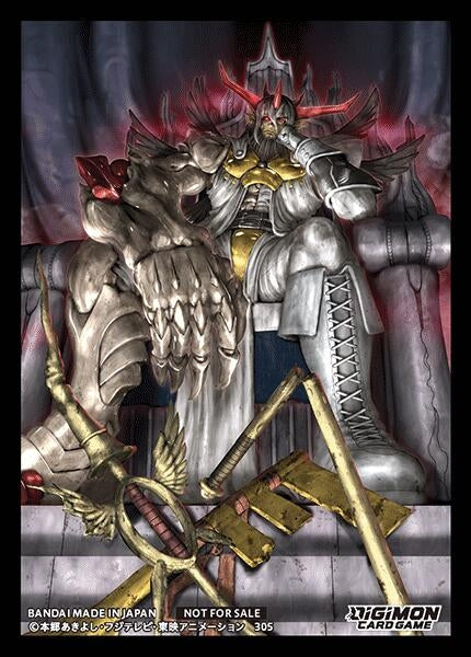 Image for Digimon Card Game Official Sleeves - DarknessBagramon (Sinister Order Box Topper) (5-pack) - Card Sleeves