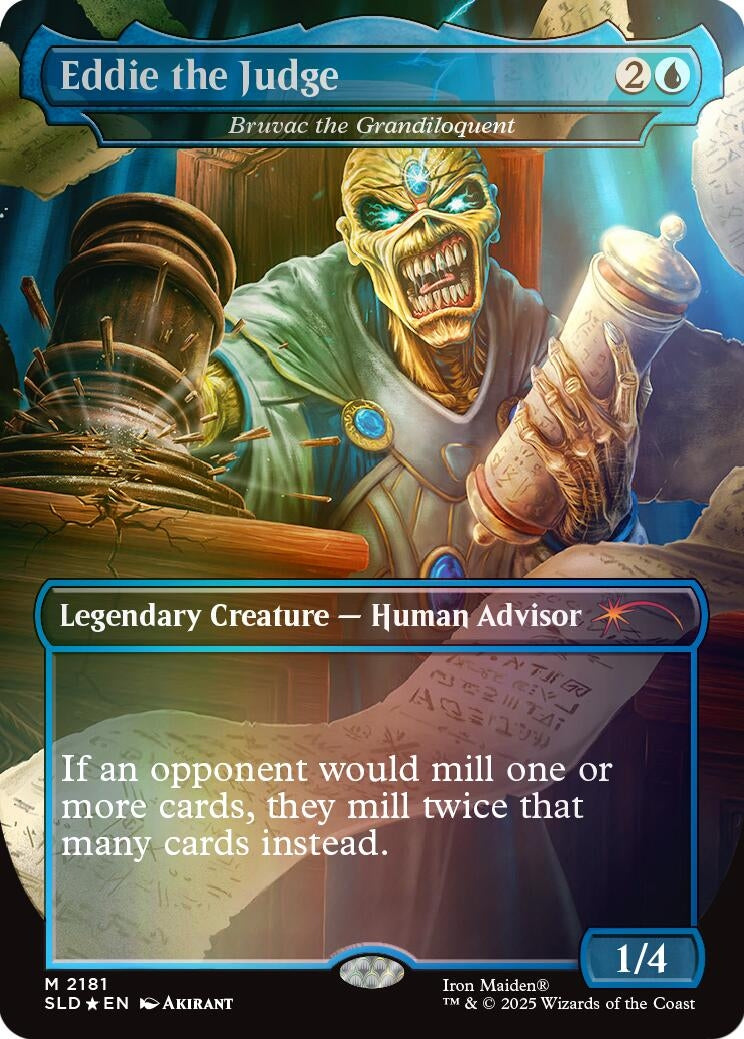 Image for Eddie the Judge - Bruvac the Grandiloquent (Rainbow Foil) (2181) (Secret Lair Drop Series) - Magic: The Gathering