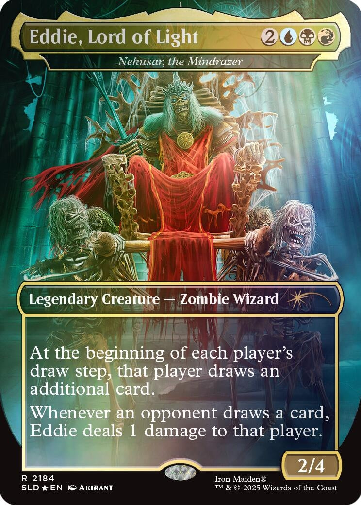 Image for Eddie, Lord of Light - Nekusar, the Mindrazer (Rainbow Foil) (2184) (Secret Lair Drop Series) - Magic: The Gathering