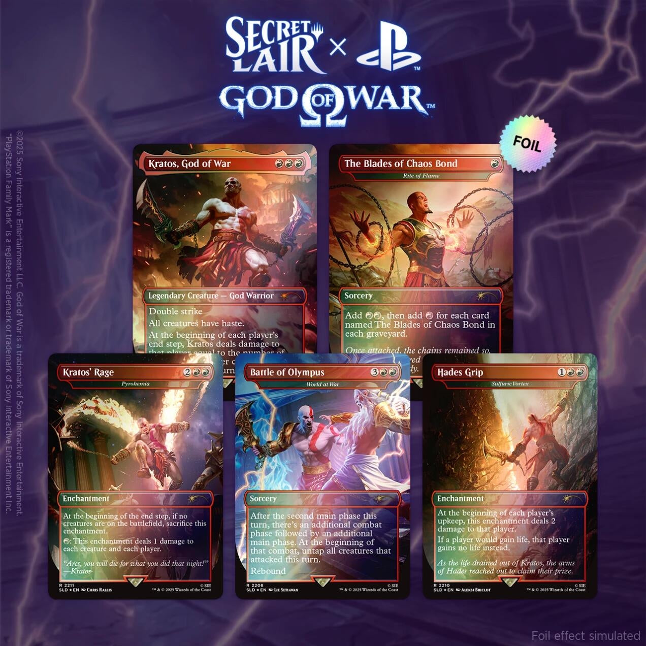 Image for Secret Lair x God of War: Greek - Rainbow Foil Edition - Magic: The Gathering