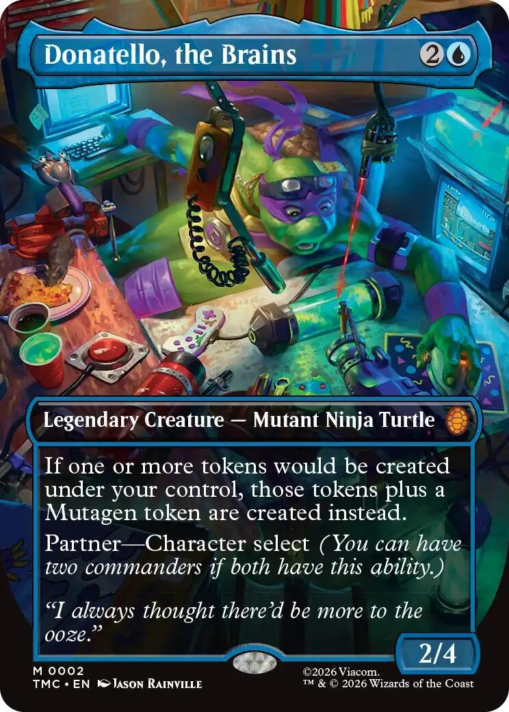 Image for Donatello, the Brains (Borderless) (2) (Teenage Mutant Ninja Turtles) - Magic: The Gathering
