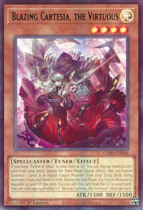 Image for Blazing Cartesia, the Virtuous (CH01-EN004) (CH01) - YuGiOh