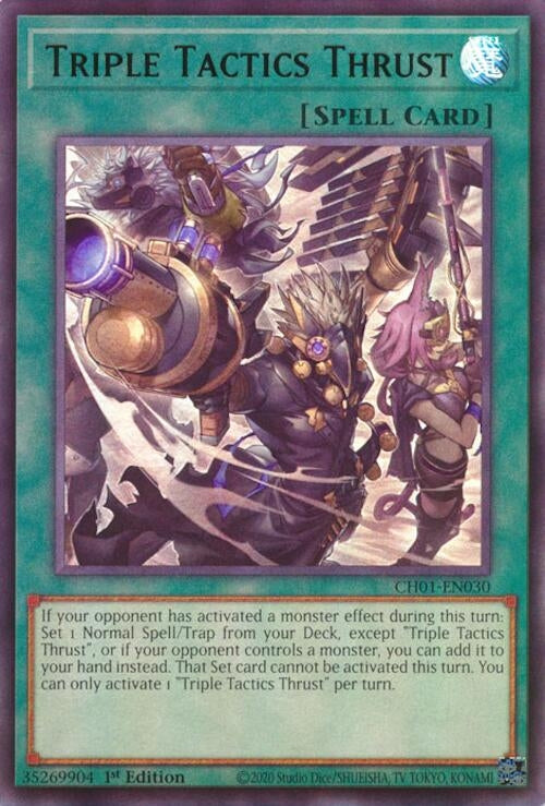 Image for Triple Tactics Thrust (CH01-EN030) (CH01) - YuGiOh