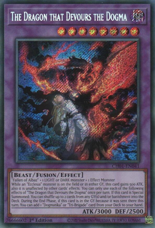 Image for The Dragon that Devours the Dogma (Secret Rare) (CH01-EN041) (CH01) - YuGiOh