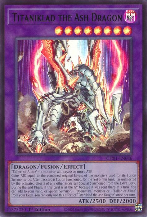Image for Titaniklad the Ash Dragon (CH01-EN046) (CH01) - YuGiOh