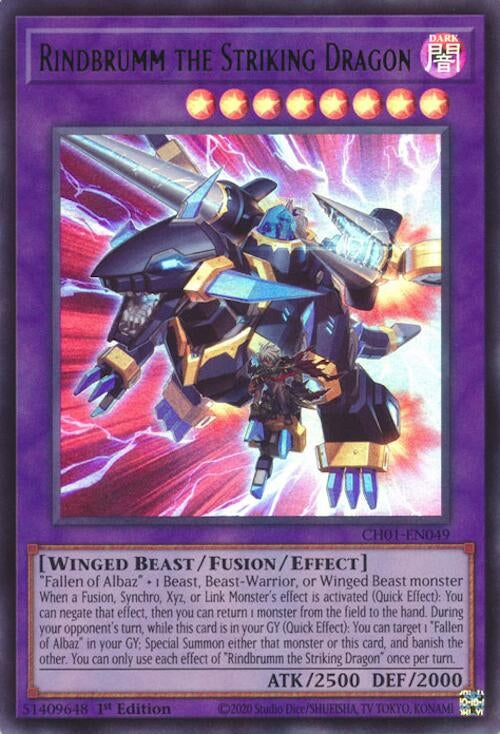 Image for Rindbrumm the Striking Dragon (CH01-EN049) (CH01) - YuGiOh