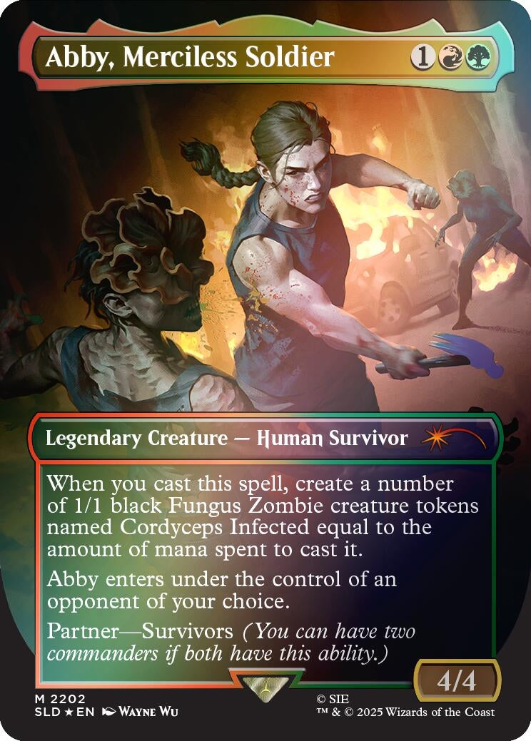 Image for Abby, Merciless Soldier (Rainbow Foil) (2202) (Secret Lair Drop Series) - Magic: The Gathering