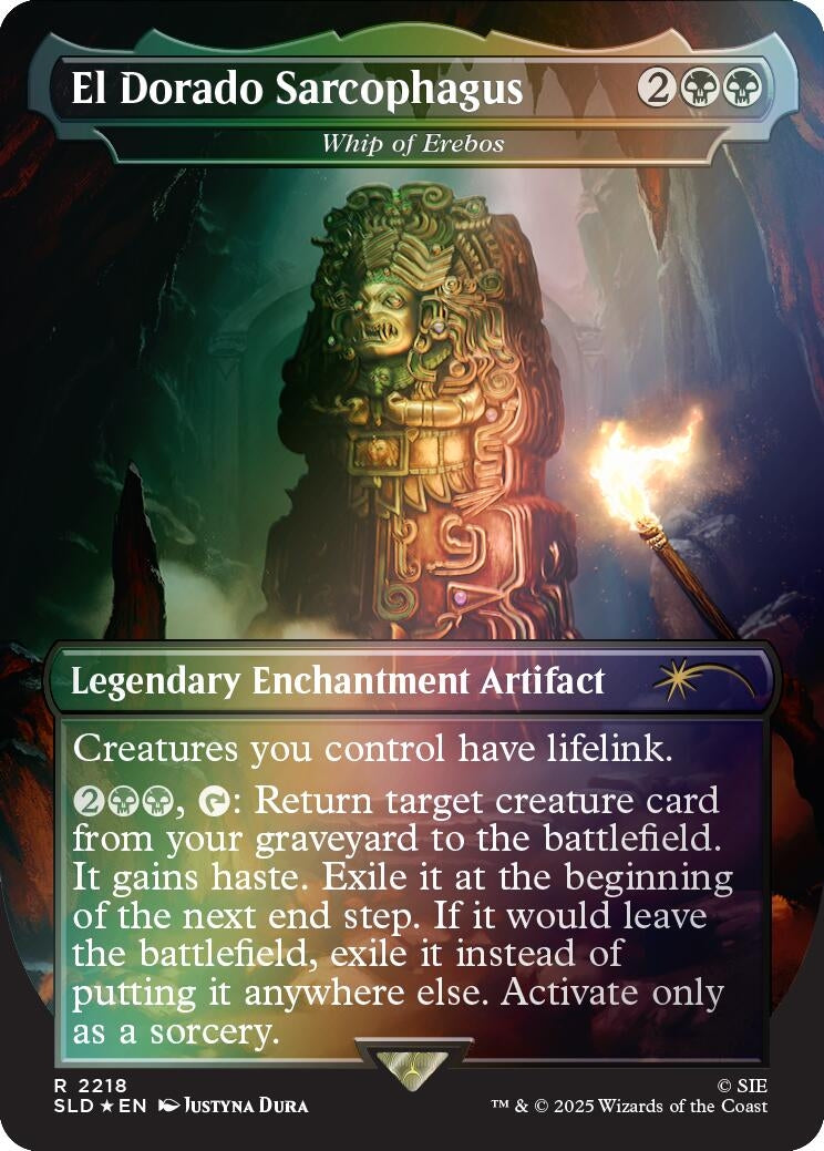 Image for El Dorado Sarcophagus - Whip of Erebos (Rainbow Foil) (2218) (Secret Lair Drop Series) - Magic: The Gathering