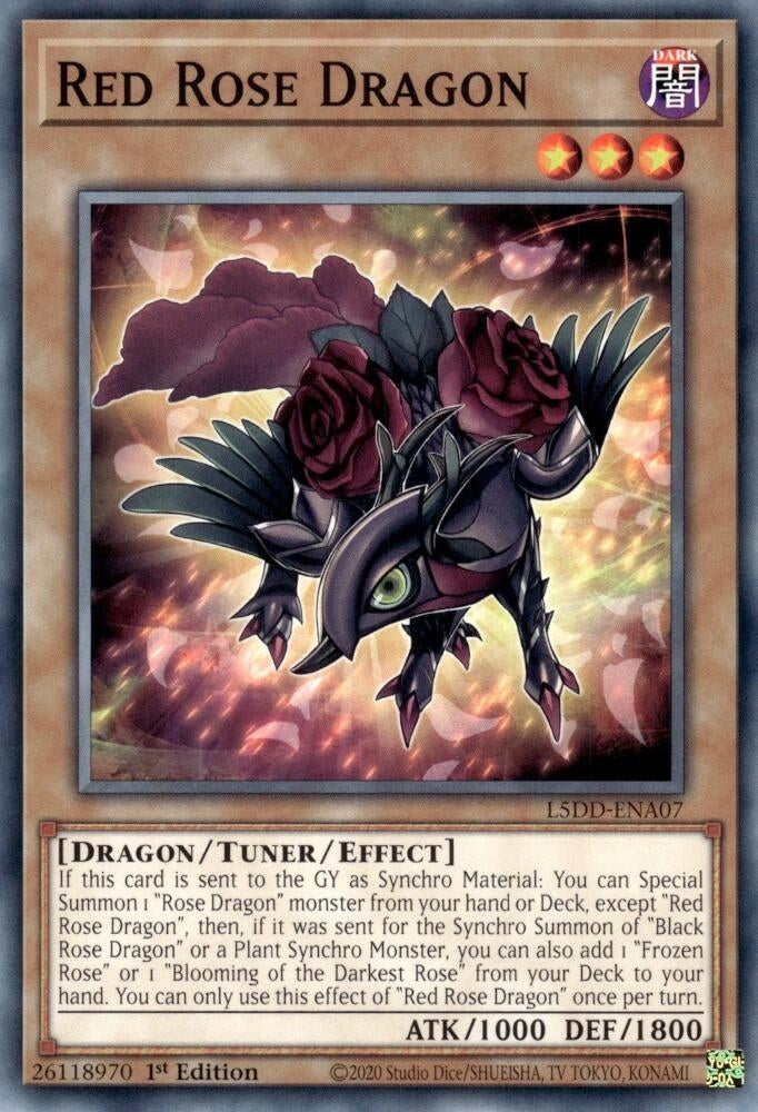 Red Rose Dragon (L5DD-ENA07) (Legendary 5D's Decks)