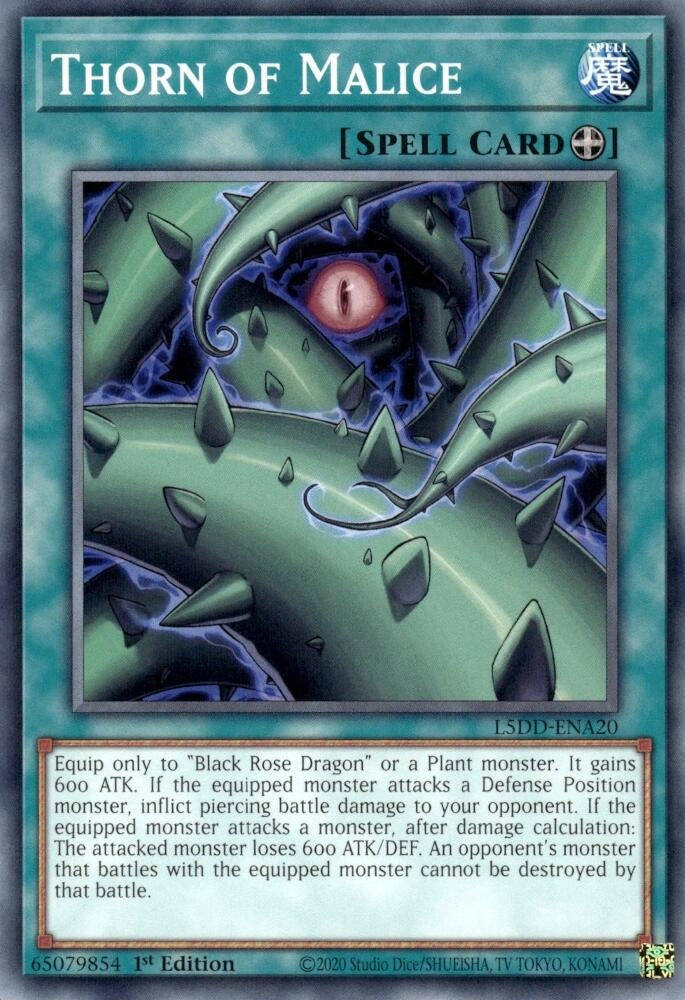 Thorn of Malice (L5DD-ENA20) (Legendary 5D's Decks)