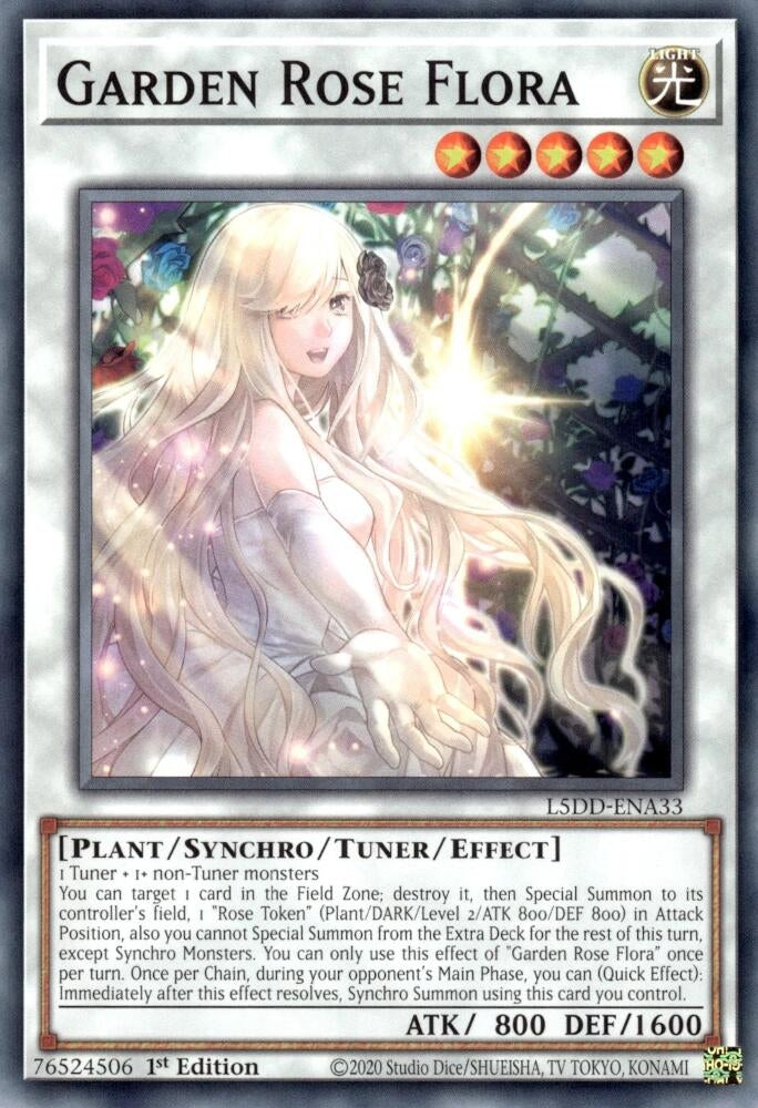 Garden Rose Flora (L5DD-ENA33) (Legendary 5D's Decks)