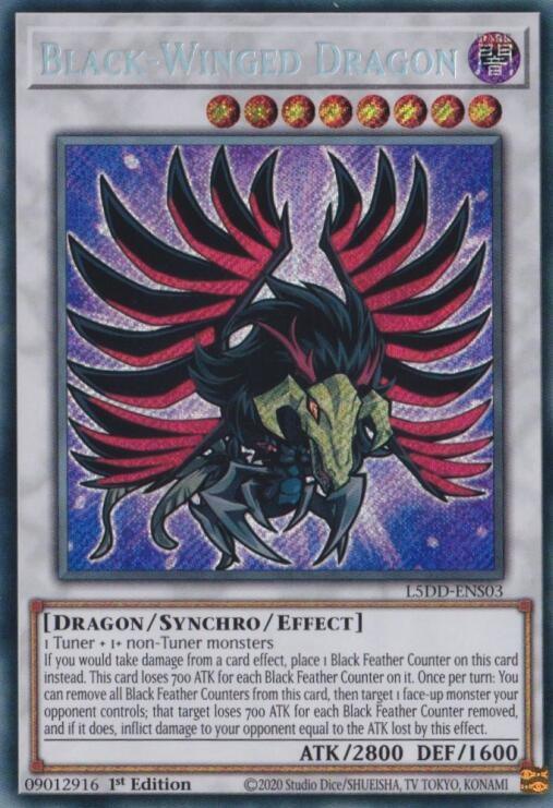 Black-Winged Dragon (L5DD-ENS03) (L5DD-ENS03) (Legendary 5D's Decks)