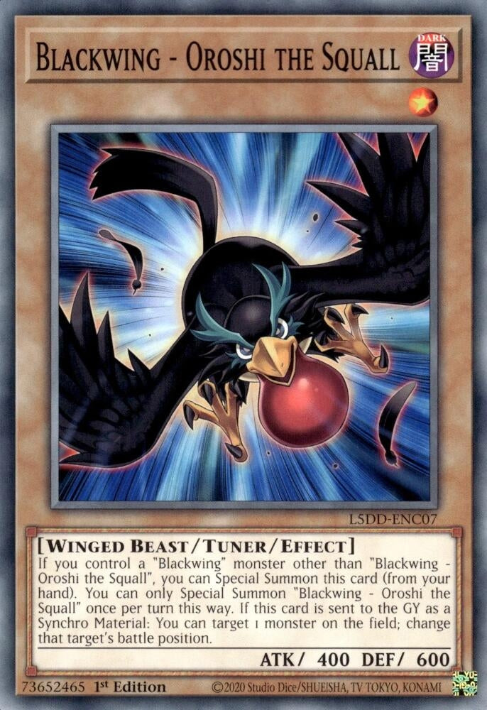 Blackwing - Oroshi the Squall (L5DD-ENC07) (Legendary 5D's Decks)