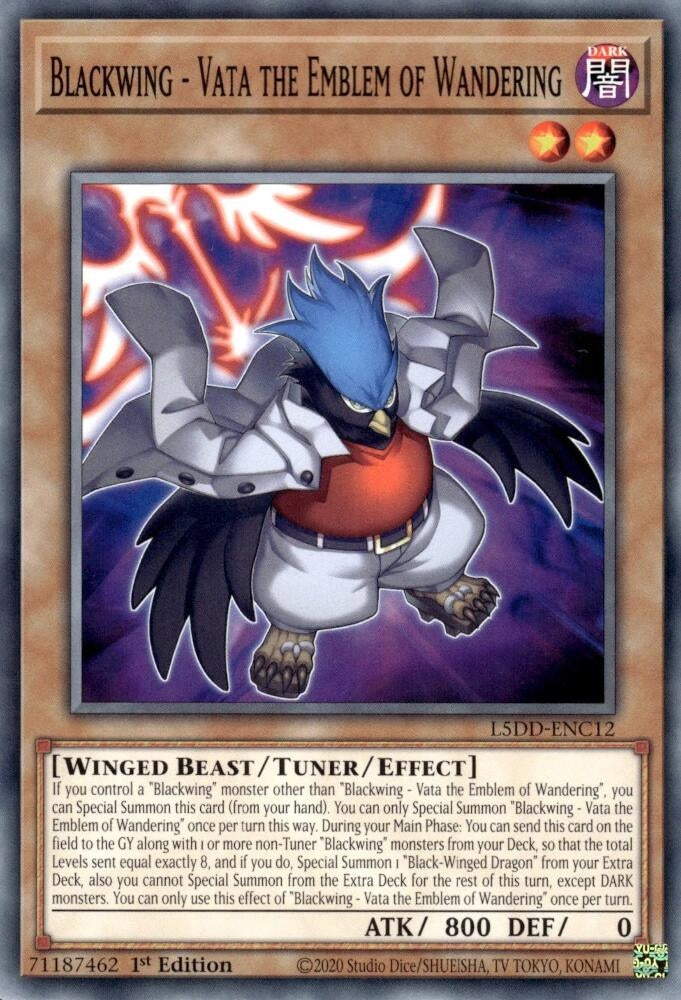 Blackwing - Vata the Emblem of Wandering (L5DD-ENC12) (Legendary 5D's Decks)