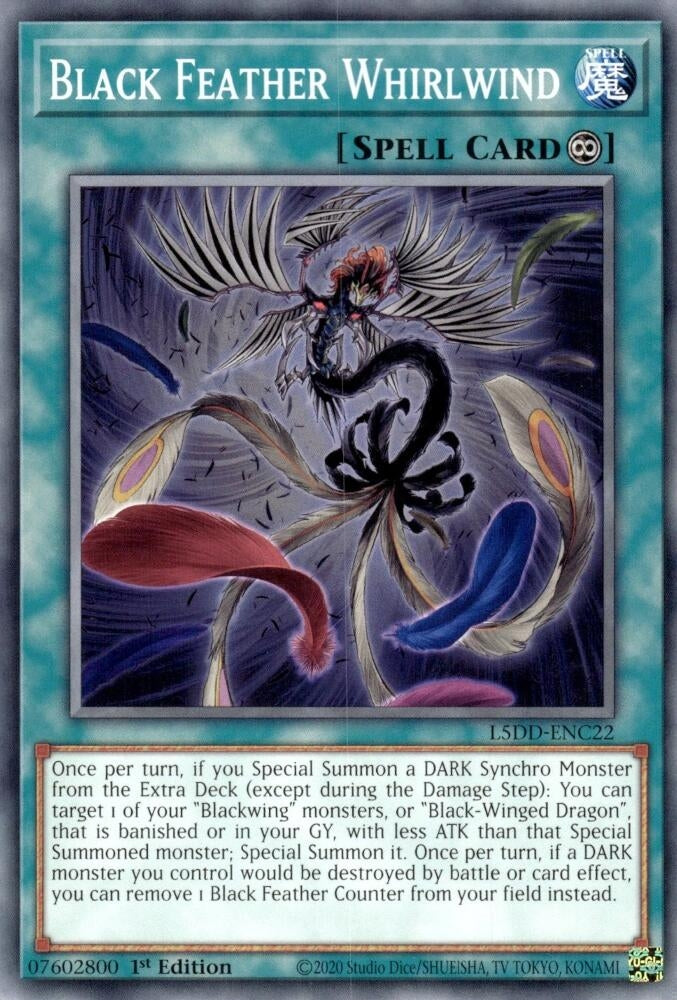 Black Feather Whirlwind (L5DD-ENC22) (Legendary 5D's Decks)