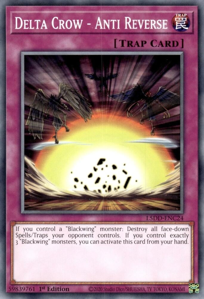 Delta Crow - Anti Reverse (L5DD-ENC24) (Legendary 5D's Decks)