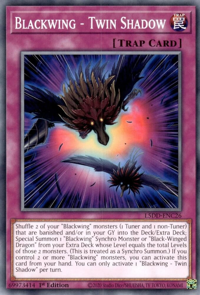 Blackwing - Twin Shadow (L5DD-ENC26) (Legendary 5D's Decks)