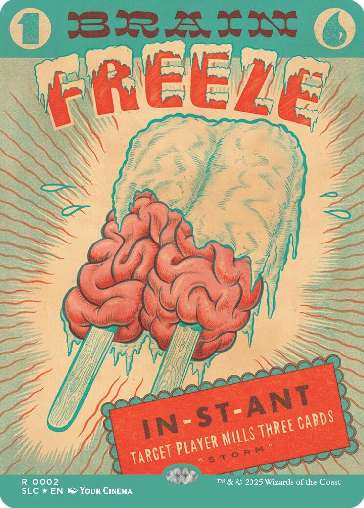 Image for Brain Freeze (Halo Foil) (2) (Secret Lair Countdown Kit) - Magic: The Gathering