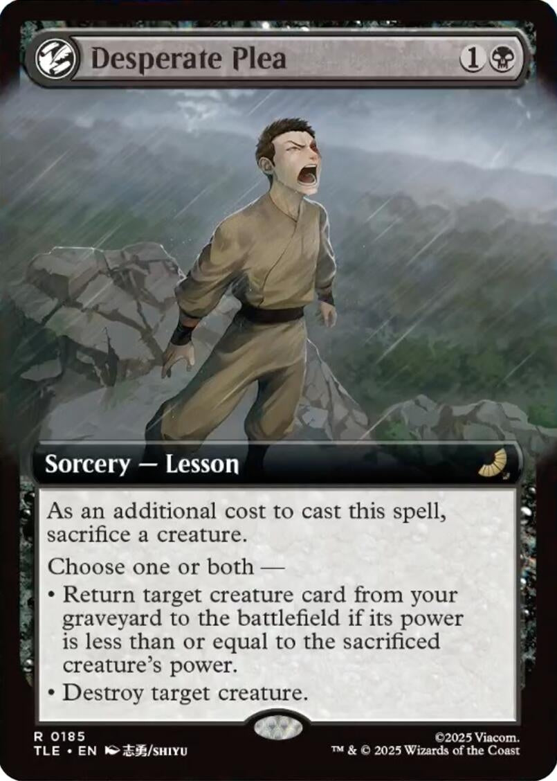 Image for Desperate Plea (Extended Art) (185) (Avatar: The Last Airbender: Eternal-Legal) - Magic: The Gathering