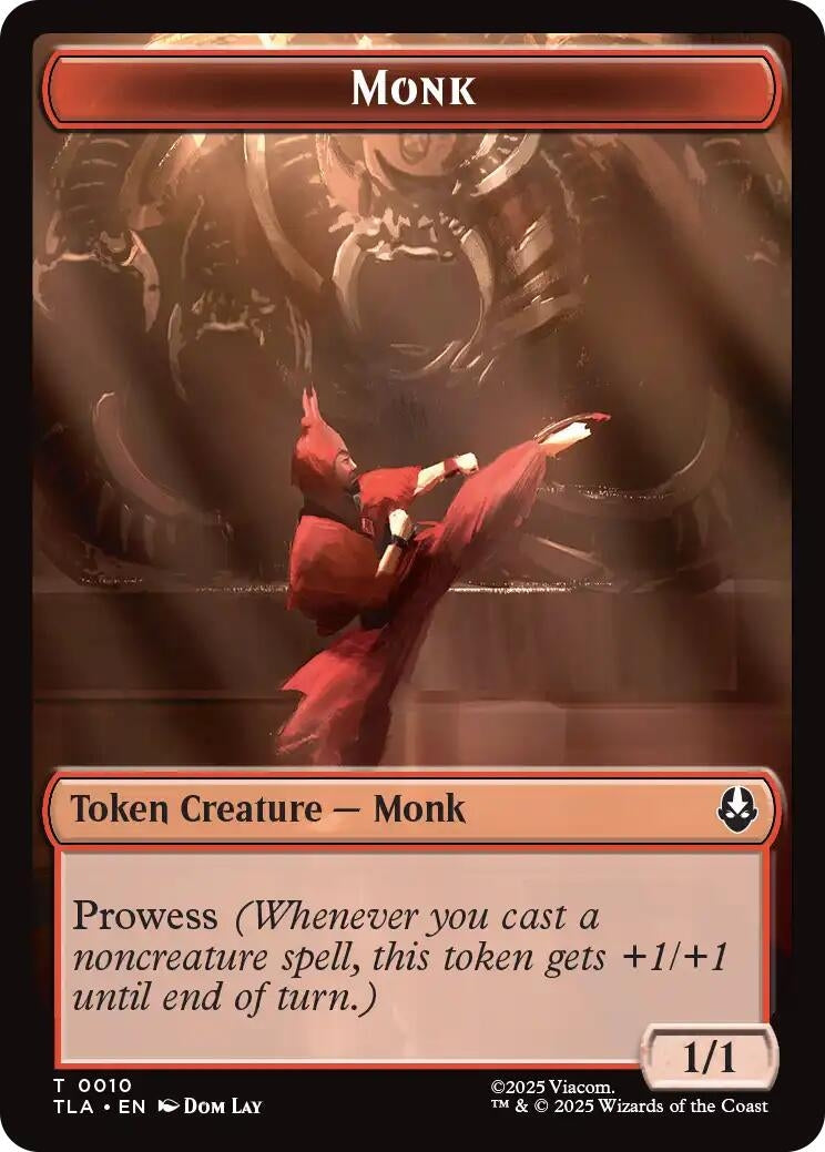 Image for Monk // Food (0021) Double-Sided Token (10 // 21) (Avatar: The Last Airbender) - Magic: The Gathering