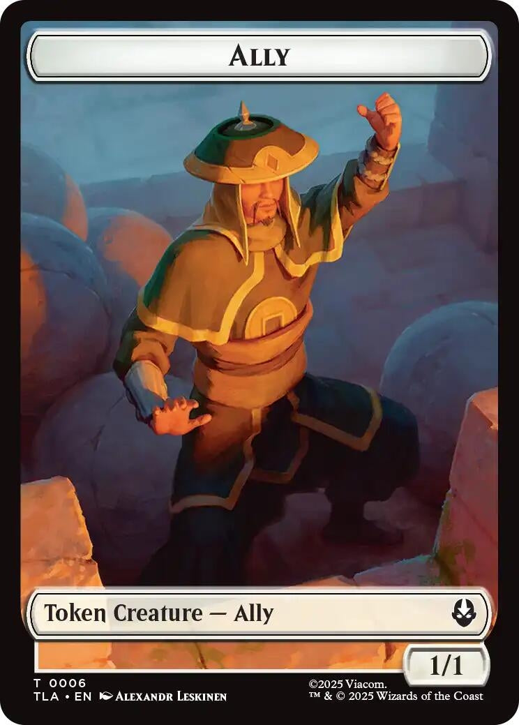 Image for Ally (0006) // Soldier (0002) Double-Sided Token (6 // 2) (Avatar: The Last Airbender) - Magic: The Gathering