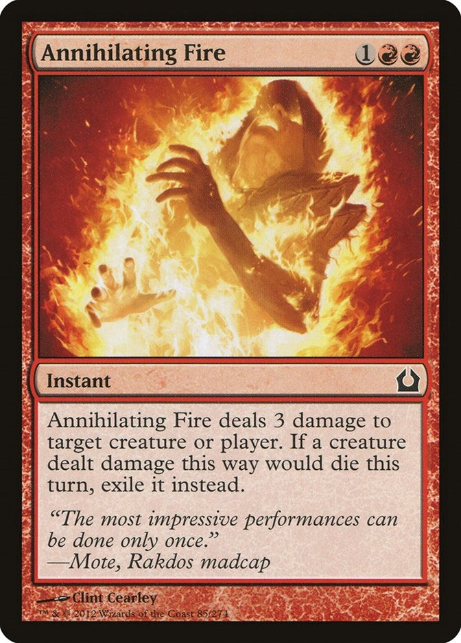 Image for Annihilating Fire (85) (Return to Ravnica) - Magic: The Gathering