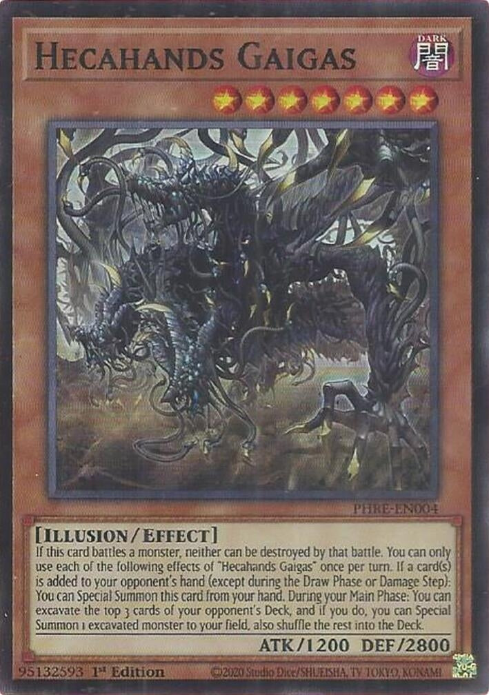 Hecahands Gaigas (Super Rare) (PHRE-EN004) (Phantom Revenge)