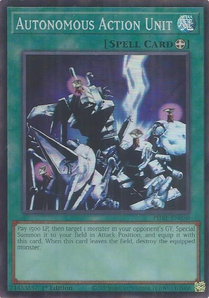 Autonomous Action Unit (Super Rare) (PHRE-EN050) (Phantom Revenge)