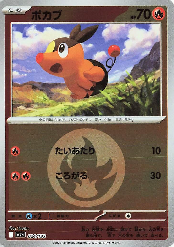 Image for Tepig (Energy Symbol Pattern) (024/193) (M2a: High Class Pack: MEGA Dream ex) - Pokemon Japan