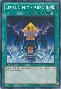 Image for Level Limit - Area B (LCYW-EN279) (LC03) - YuGiOh