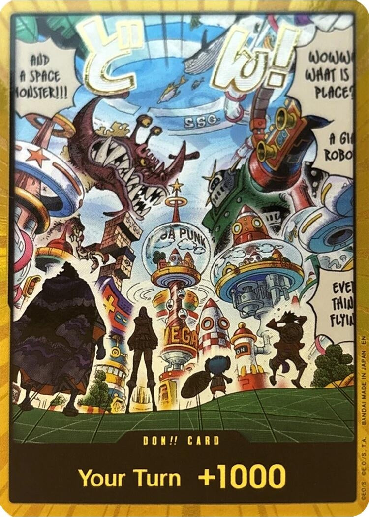 Image for DON!! Card (Egghead) (Gold) (The Azure Sea's Seven) - One Piece Card Game