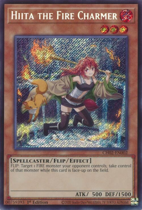 Hiita the Fire Charmer (CH02-EN002) (THE CHRONICLES DECK: Spirit Charmers (All-Foil Edition))