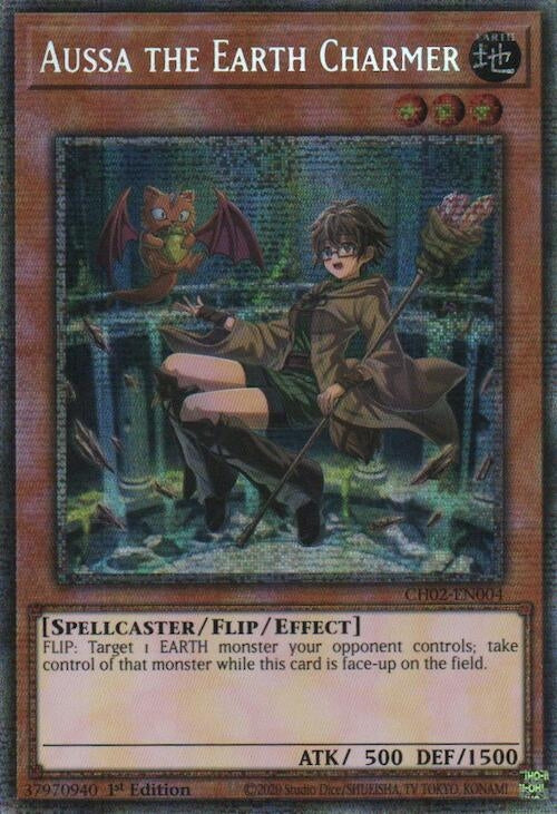 Aussa the Earth Charmer (Starlight Rare (CH02-EN004) (THE CHRONICLES DECK: Spirit Charmers (All-Foil Edition))