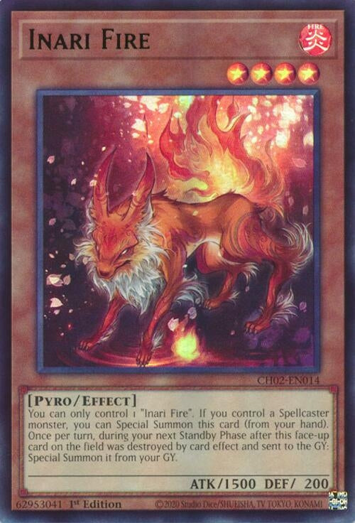 Inari Fire (CH02-EN014) (THE CHRONICLES DECK: Spirit Charmers (All-Foil Edition))