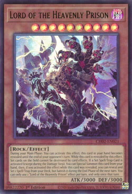 Lord of the Heavenly Prison (CH02-EN021) (THE CHRONICLES DECK: Spirit Charmers (All-Foil Edition))