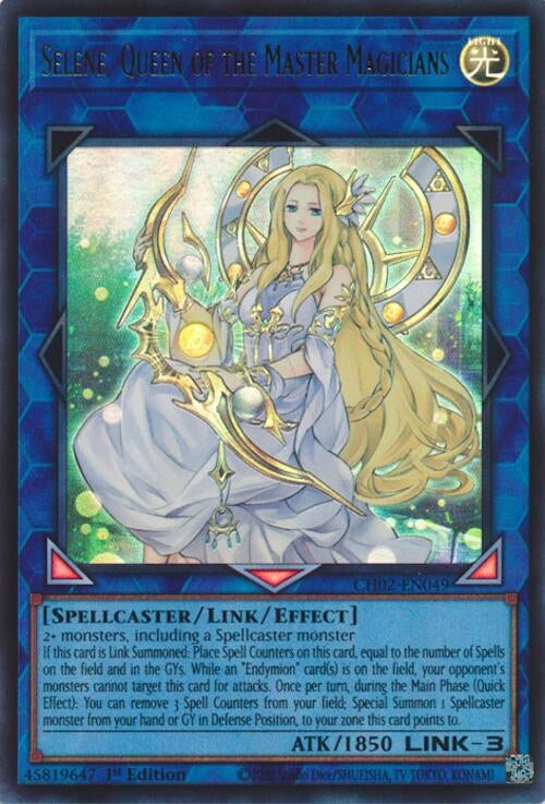 Selene, Queen of the Master Magicians (CH02-EN049) (THE CHRONICLES DECK: Spirit Charmers (All-Foil Edition))