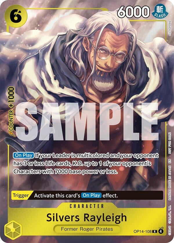 Image for Silvers Rayleigh (Dash Pack) (OP14-108) (The Azure Sea's Seven) - One Piece Card Game