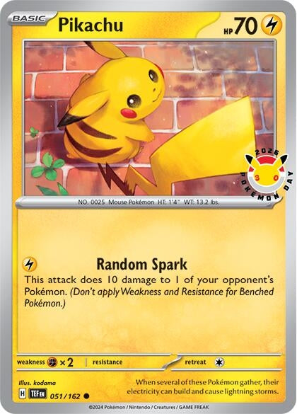 Image for Pikachu (Pokemon Day 2026) (051/162) (Miscellaneous Cards & Products) - Pokemon