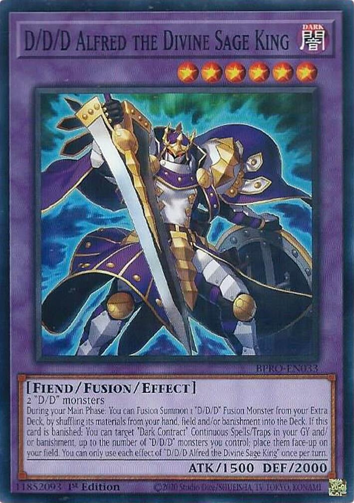 D/D/D Alfred the Divine Sage King (BPRO-EN033) (Burst Protocol)