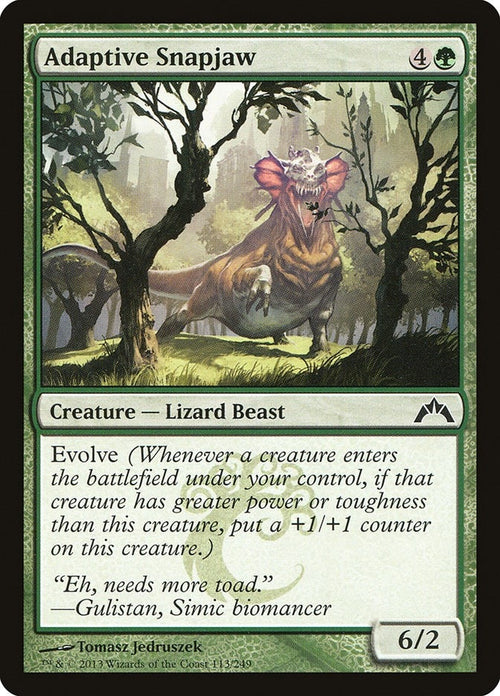 Image for Adaptive Snapjaw (113) (Gatecrash) - Magic: The Gathering