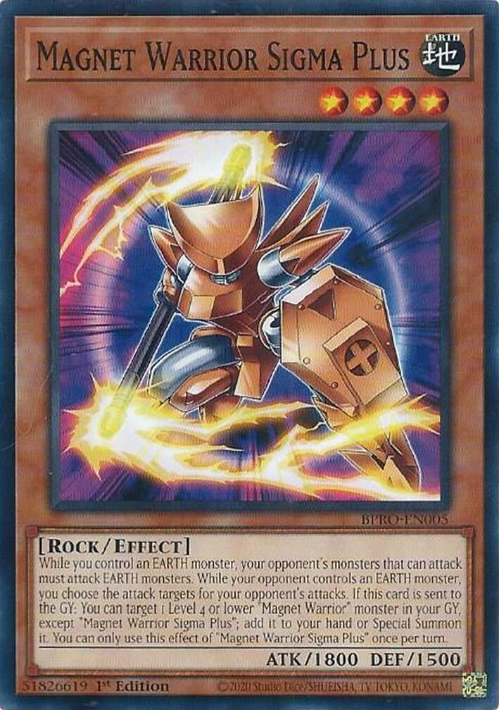 Magnet Warrior Sigma Plus (BPRO-EN005) (Burst Protocol)