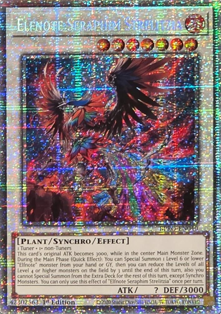Elfnote Seraphim Strelitzia (Starlight Rare) (BPRO-EN040) (Burst Protocol)