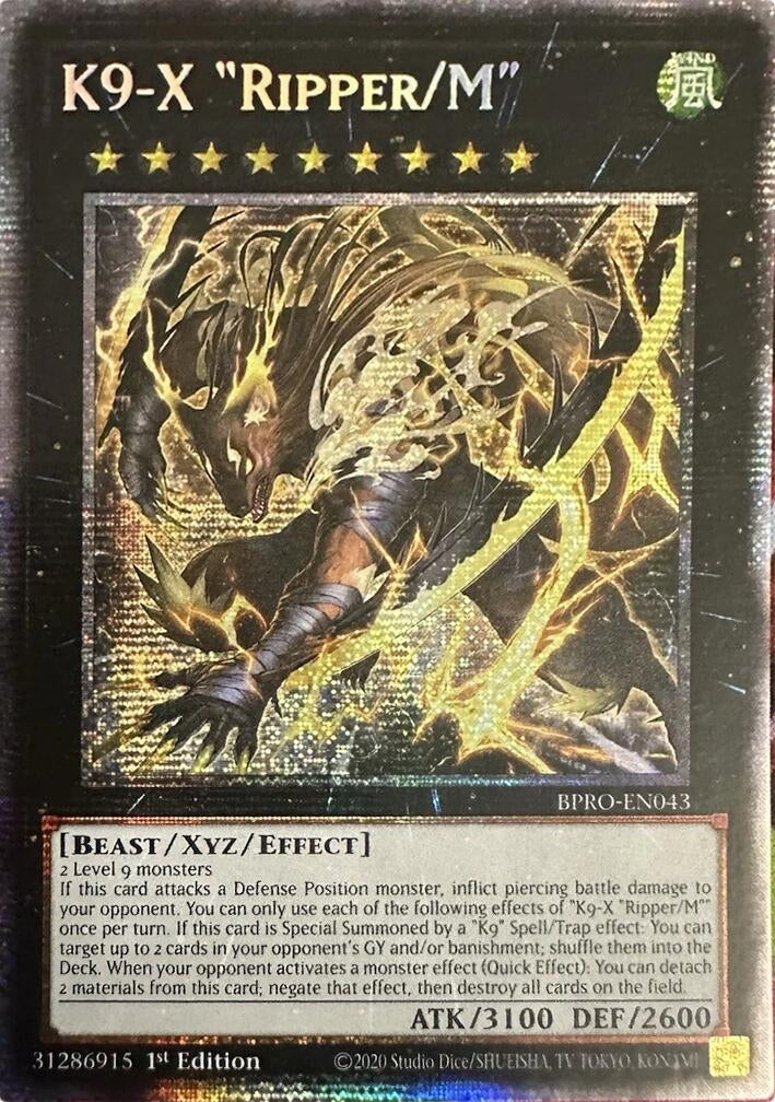K9-X "Ripper/M" (Starlight Rare) (BPRO-EN043) (Burst Protocol)