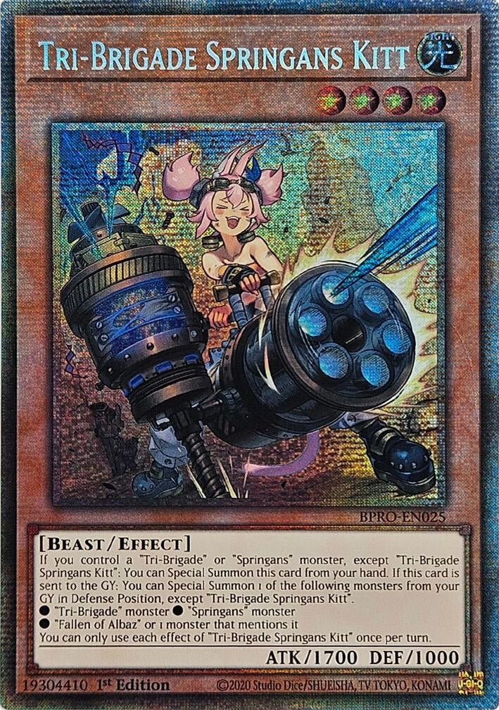 Tri-Brigade Springans Kitt (Starlight Rare) (BPRO-EN025) (Burst Protocol)