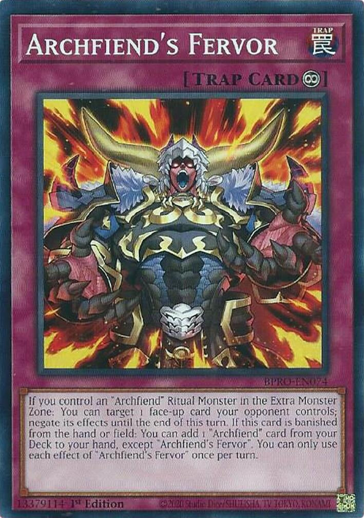 Archfiend's Fervor (BPRO-EN074) (Burst Protocol)
