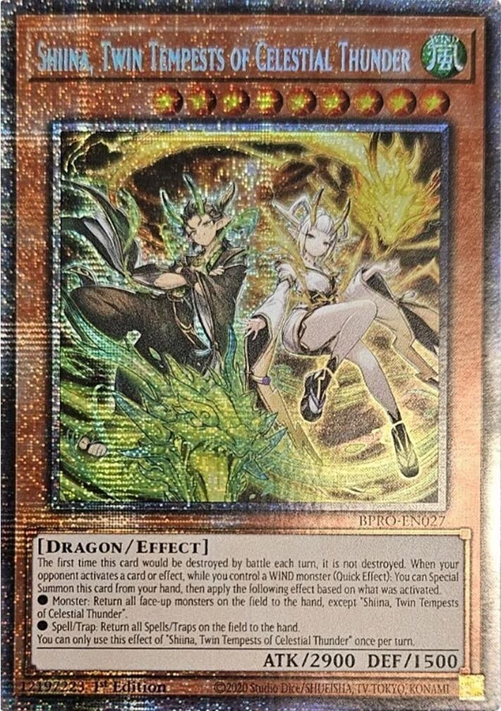 Shiina, Twin Tempests of Celestial Thunder (BPRO-EN027) (Burst Protocol)