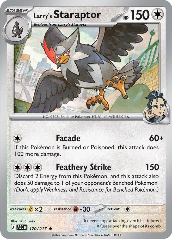 Image for Larry's Staraptor (170/217) (ME: Ascended Heroes) - Pokemon