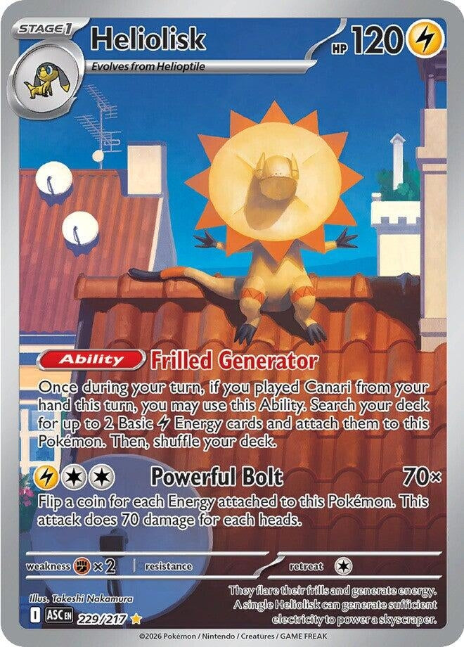 Image for Heliolisk (229/217) (ME: Ascended Heroes) - Pokemon