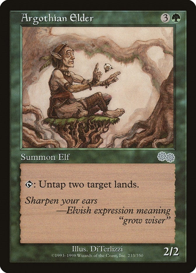 Image for Argothian Elder (233) (Urza's Saga) - Magic: The Gathering